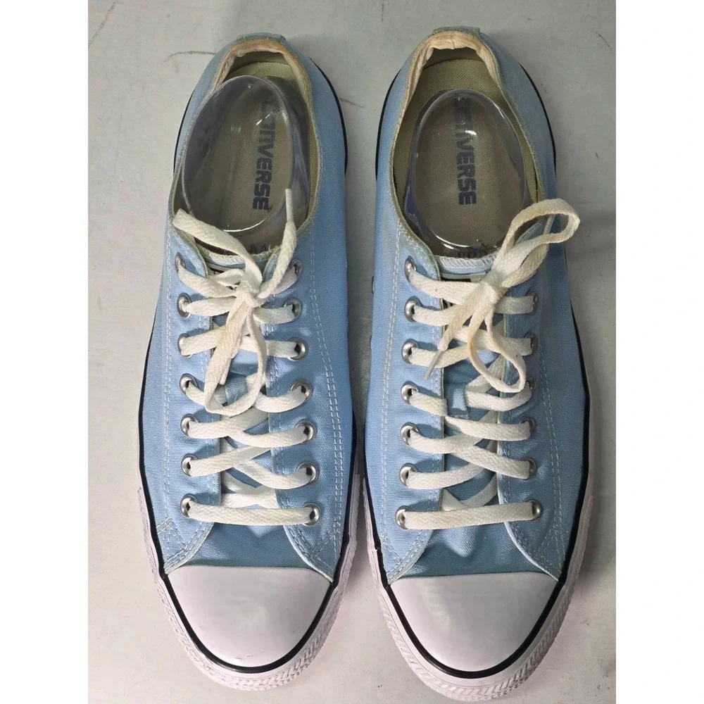 Converse All‎ Star Men's Sneakers Size 13 Women's Size 15 Blue Canvas Shoes - Picture 3 of 15